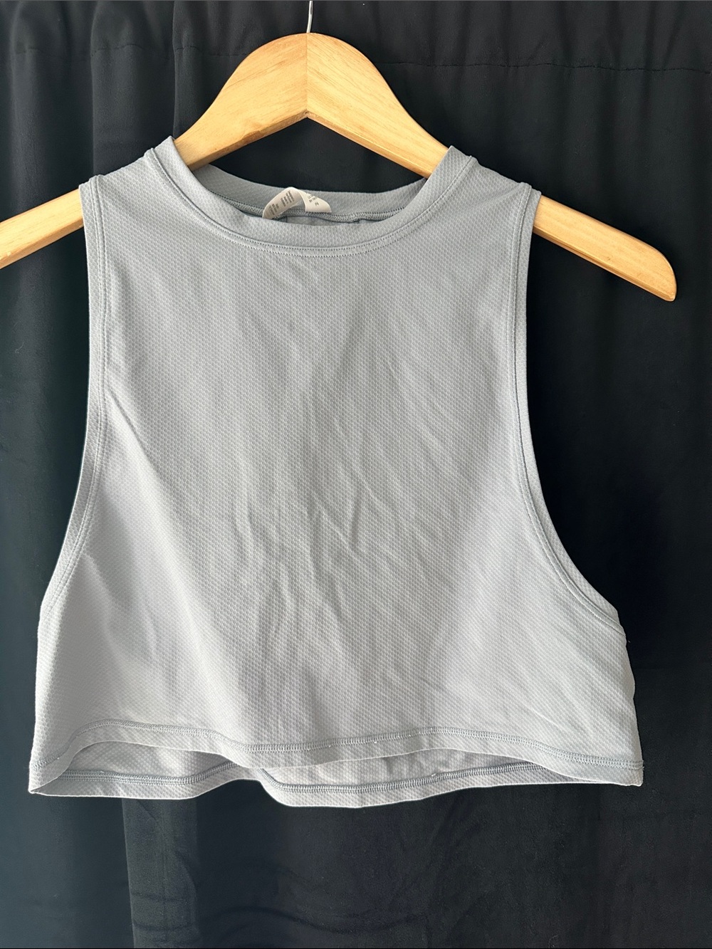 lululemon athletica Cropped Sleeveless Tank Top - Light Blue